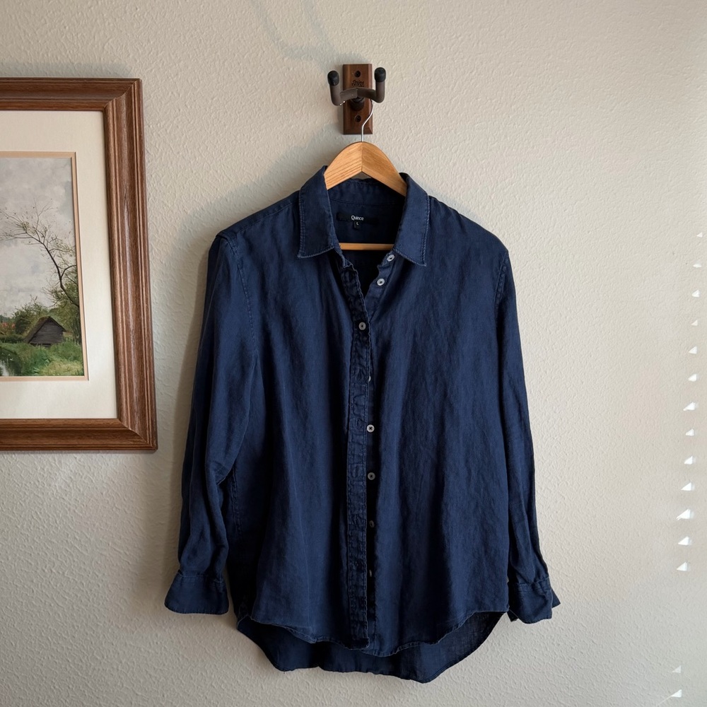 100% European Linen Button Down Shirt Quince